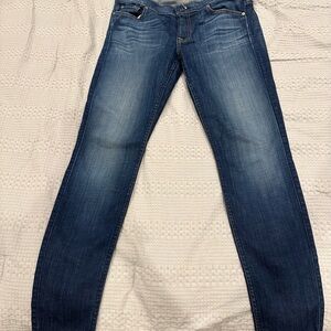 7 For All Mankind Dark Indigo Skinny Jeans